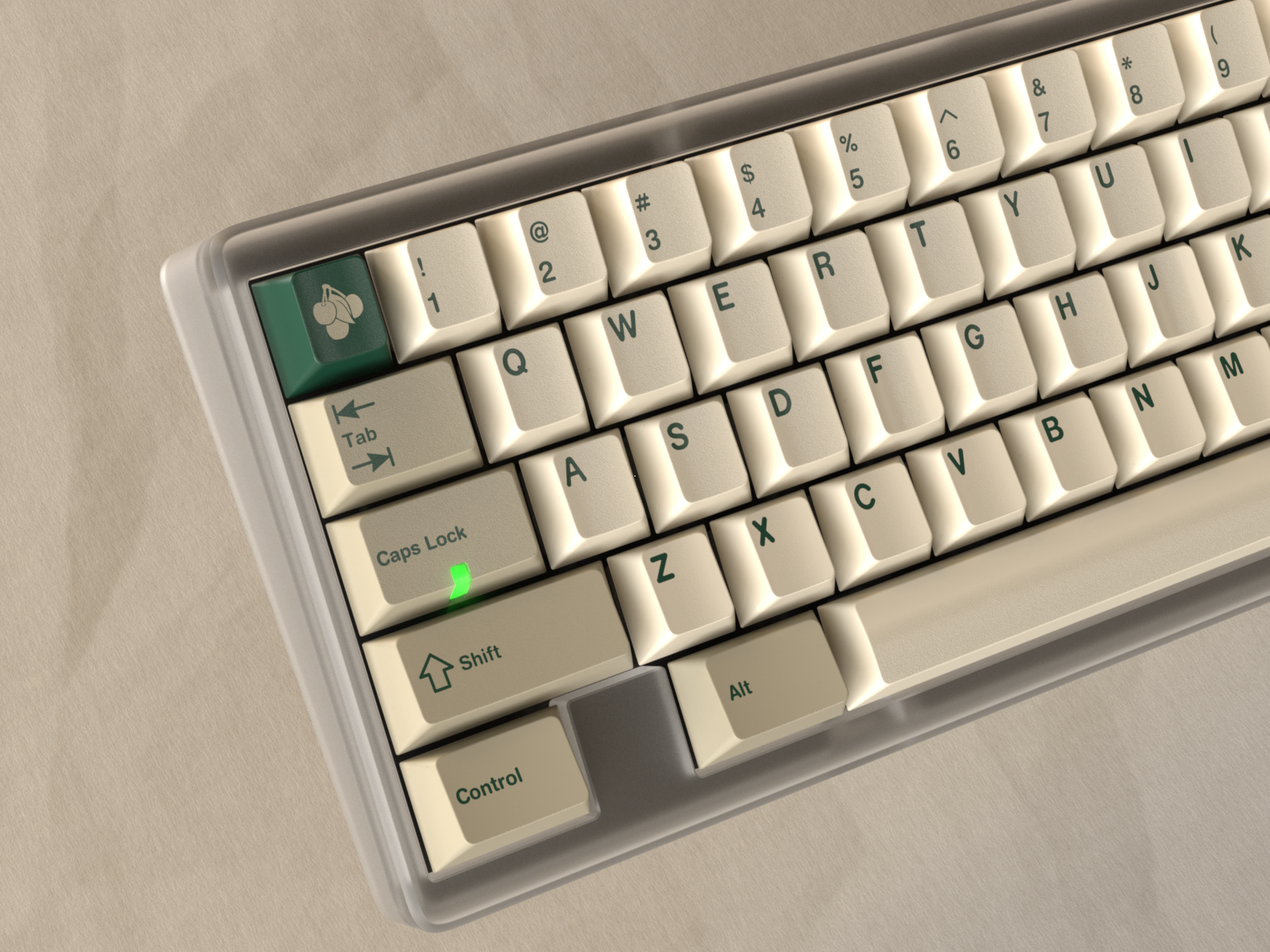 GMK CYL Verdant Retro | Beige and Green Keycap Set